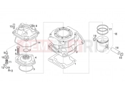 APRILIA RS 125 2T Cylinder - Head - Piston