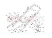 APRILIA RS 125 2T Rear footrests