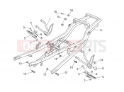 APRILIA RS 125 2T Rear footrests
