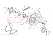 APRILIA RS 125 2T Rear wheel
