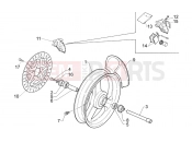 APRILIA RS 125 (rotax 123) Front wheel complete