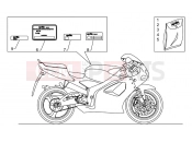 APRILIA RS 125 (rotax 123) Plate set and decal