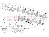 APRILIA RS 125 (rotax 123) Transmission 6 speed
