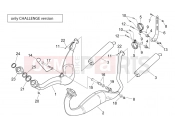 APRILIA RS 250 2T Exhaust unit - Challenge Version