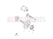 YAMAHA YFM 450 Grizzly YFM450FWAN YFM45FGW GRIZZLY 1D9U 2007 STARTER CLUTCH