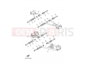 YAMAHA YFM 450 Grizzly YFM450FWAN YFM45FGW GRIZZLY 1D9U 2007 REAR ARM