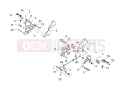 APRILIA RS 250 2T Front footrests