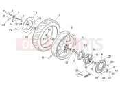 APRILIA RS 250 2T Rear wheel