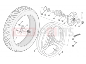 APRILIA RS 50 2T Rear wheel