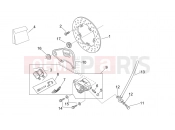 APRILIA RS 50 2T Rear brake caliper