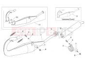 APRILIA RS 50 Tuono 2T Exhaust unit