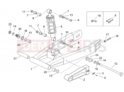 APRILIA RS 50 Tuono 2T Swing arm - Shock absorber