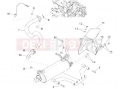 APRILIA RS4 125 4T Exhaust pipe