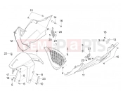 APRILIA RS4 125 4T Front mudguard-Pillar