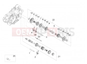 APRILIA RS4 125 4T Gear box - Gear assembly