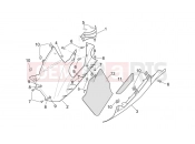 APRILIA RSV 1000 Central body - Lower fairings