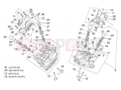 APRILIA RSV 1000 Cylinder head and valves