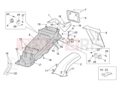 APRILIA RSV 1000 Rear body  - Undersaddle