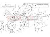 APRILIA RSV 1000 Front body - Front fairing