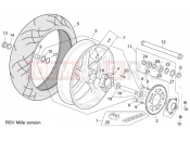 APRILIA RSV 1000 Rear wheel RSV Mille Version