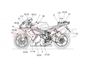 APRILIA RSV 1000 Decal My 2007 - 2008
