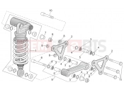 APRILIA RSV 1000 Connecting rod - rear shock abs.