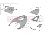APRILIA RSV 1000 Rear body - Rear fairing I