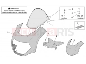 APRILIA RSV 1000 Tuono Front body - Front fairing