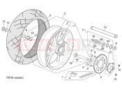 APRILIA RSV 1000 Tuono R-RF version rear wheel