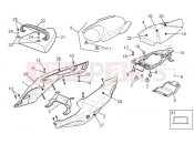 APRILIA RSV 1000 Tuono Rear body - Rear fairing