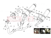 APRILIA RSV 1000 Tuono Exhaust pipe