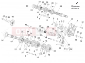 APRILIA RSV4 1000 Racing Factory ABS Gear box - Gear assembly