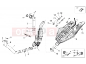 APRILIA Shiver 750 GT Exhaust unit