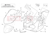 APRILIA SL 1000 Falco Front body - Front fairing