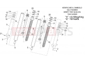 APRILIA Sport City Cube 250-300 IE Front fork - Hubs, sleeves