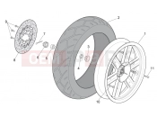 APRILIA Sport City Cube 250-300 IE Rear wheel