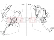 APRILIA Sport City ONE 125 4T Exhaust unit