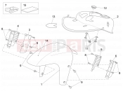 APRILIA Sport City Street 300 4T 4V Front body - Front mudguard