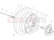 APRILIA Sport City Street 300 4T 4V Front wheel