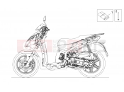 APRILIA Sport City Street 300 4T 4V Plate set and decal
