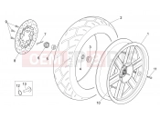 APRILIA Sport City Street 300 4T 4V Rear wheel