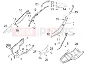 APRILIA SR MAX 125 oldal burkolat - idomzat