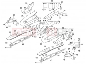 APRILIA SR MAX 125 középső idom - lábtartó