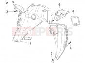 APRILIA SR MAX 300 Front glove-box - Knee-guard panel