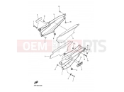 YAMAHA FJR 1300 FJR1300A (3P68) 2007 SIDE COVER