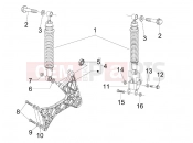 APRILIA SR MAX 300 Rear suspension - Shock absorber/s