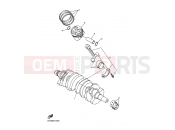 YAMAHA FZ6-N Fazer Naked FZ6-NHG FZ6 NAKED HG (5S51) 2007 CRANKSHAFT & PISTON