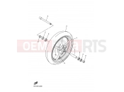 YAMAHA FZ6-N Fazer Naked FZ6-NHG FZ6 NAKED HG (5S51) 2007 FRONT WHEEL
