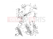 YAMAHA XVS 1300 A Midnight Star XVS1300A (11C1) 2007 RADIATOR & HOSE