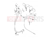 YAMAHA XVS 1300 A Midnight Star XVS1300A (11C1) 2007 STEERING HANDLE & CABLE